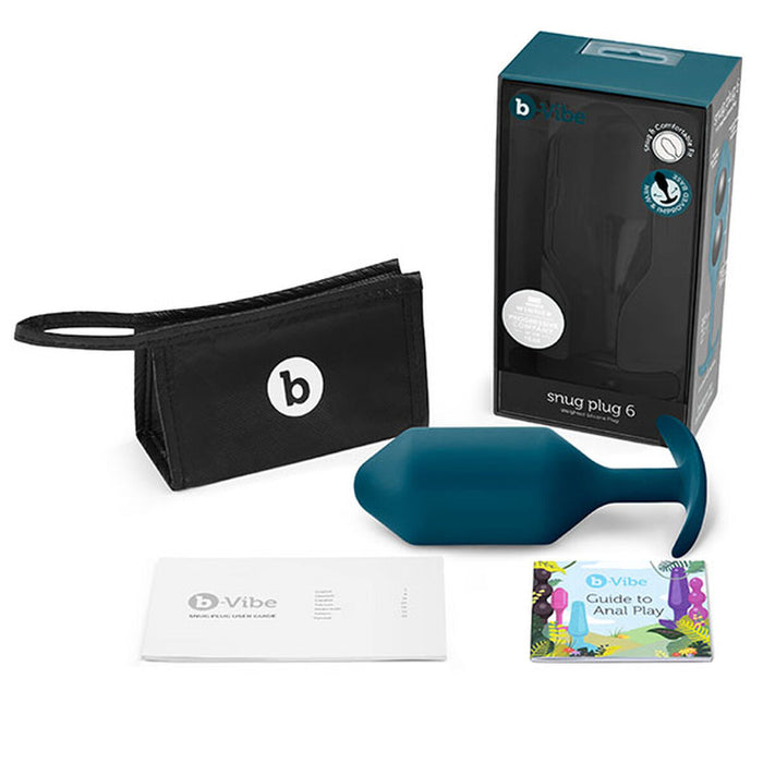 Analplugg B-Vibe 6 Azul Océano