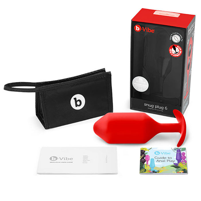 Analplugg B-Vibe 6 Röd