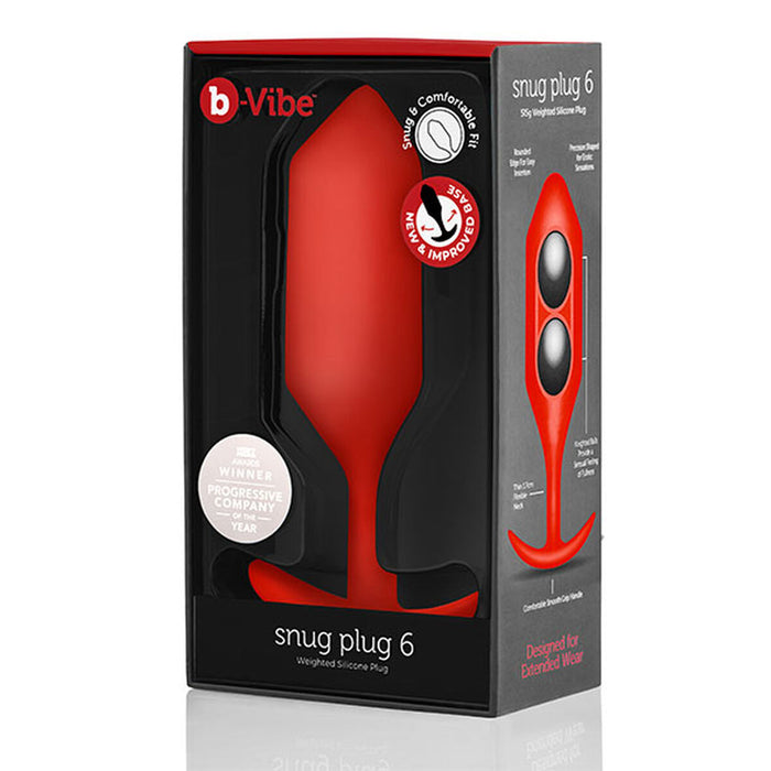 Analplugg B-Vibe 6 Röd