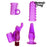 4 Play Mini Couples Kit Manuela Crazy (4 pcs) Purpur