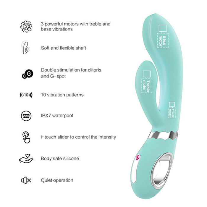 Kaninvibrator Nomi Tang Wild 2 Teal