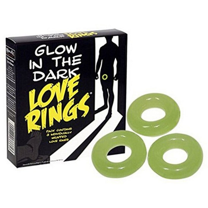 Glow in the Dark Love Rings Spencer & Fleetwood