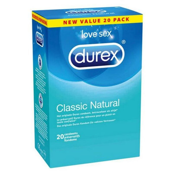 Kondomer Classic Naturals, 20 st. Durex