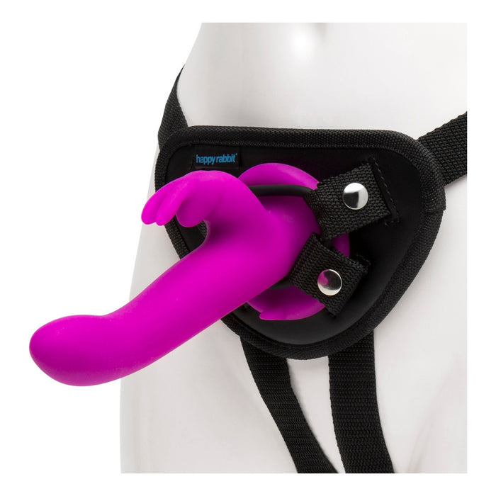 Kanindildo Happy Rabbit Strap-On Harness Set Purple 12,7 cm