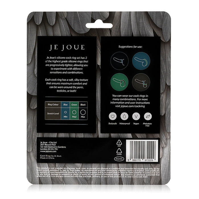 Penisring Je Joue Pack Silikon (3 uds)