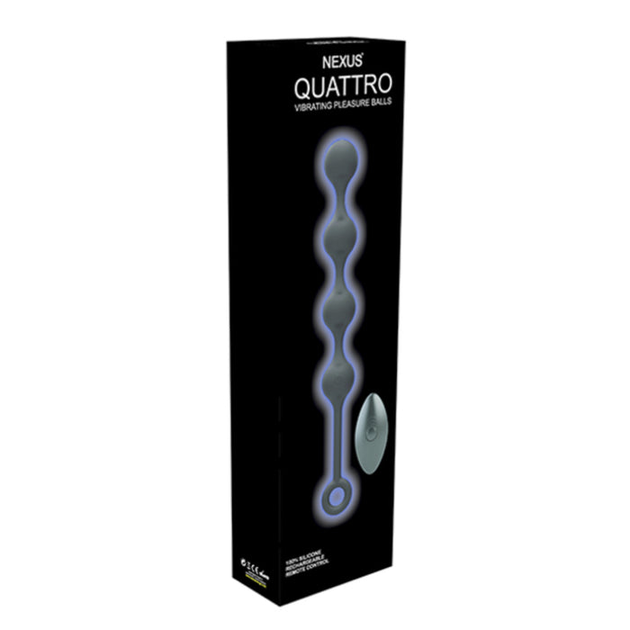 Anala kulor Nexus  Quattro Remote Control Vibrating Pleasure Beads Black (25 cm)