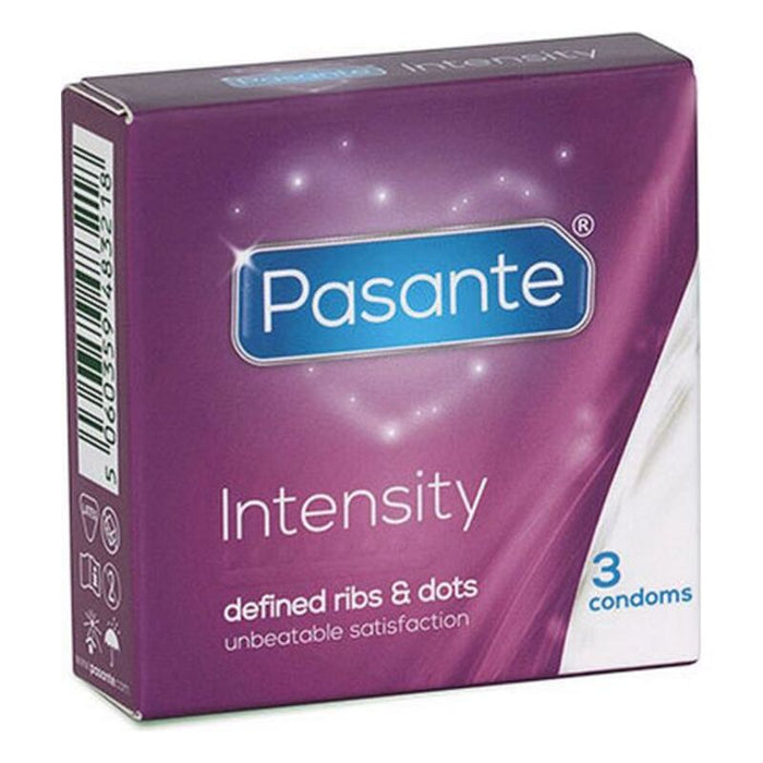 Kondomer Pasante Intensity 19 cm 54 mm (3 pcs)