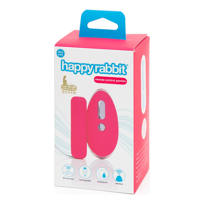 Vibrator Happy Rabbit Remote Control Knicker Vibe Plus Size 18-24