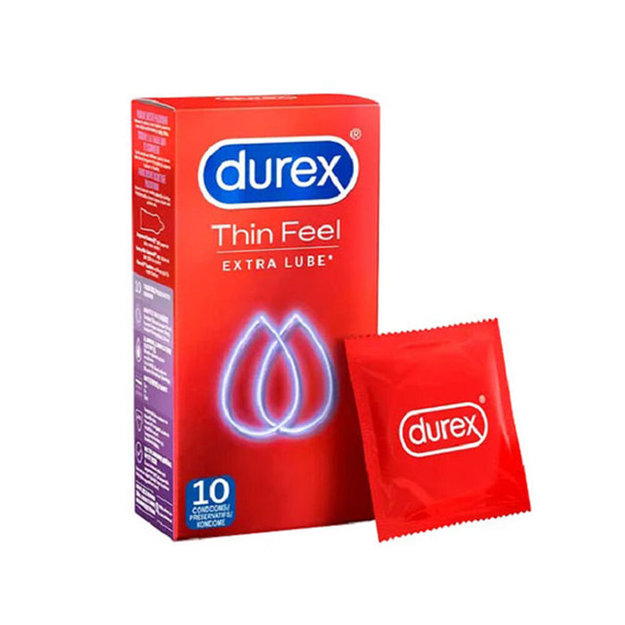 Kondomer Durex Thin Feel Extra Lube  (10 pcs)