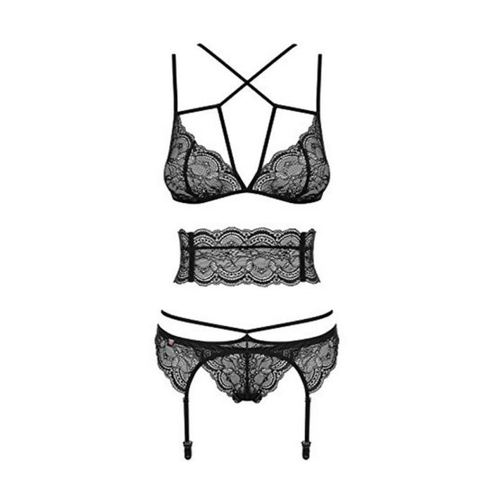 Set med underkläder i läder Obsessive Frivolla (4 pcs)