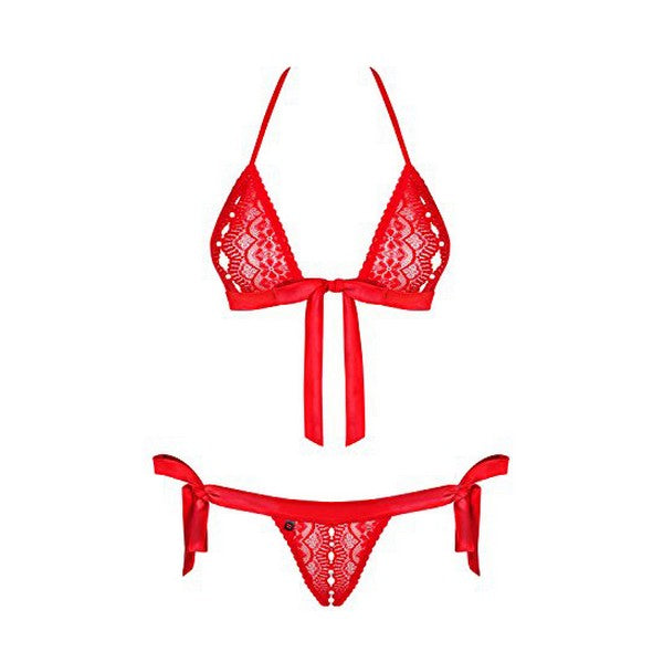 Set med underkläder i läder Obsessive 822-SET-3 (2 pcs)