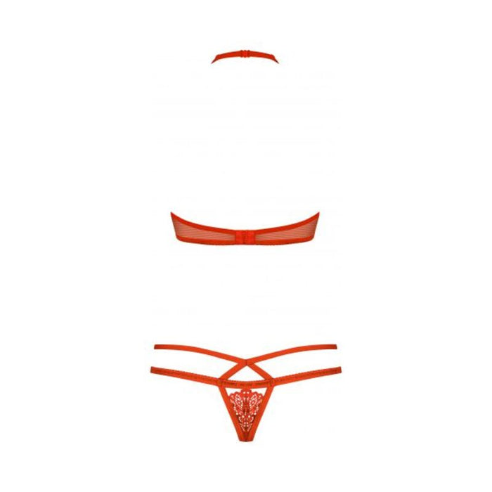 Set med underkläder Obsessive 838-SET-3 Röd Storlek S/M (2 pcs)