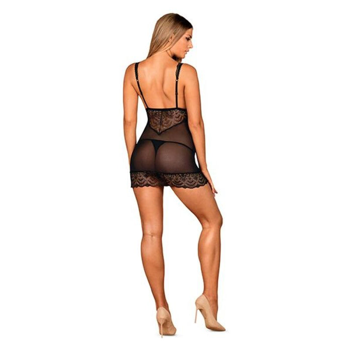 Set med underkläder Obsessive Firella Svart S/M (2 pcs)