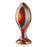 Analplugg Rainbow Northern Light Large Teatiamo Multicolour (12 Cm)