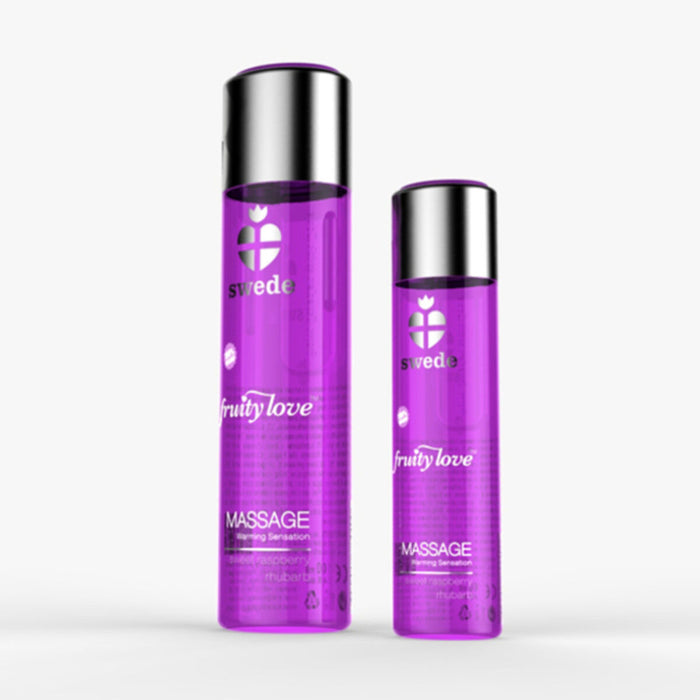 Massagelotion Fruity Love Massage Sweet Raspberry Rhubarb Swede (120 ml)