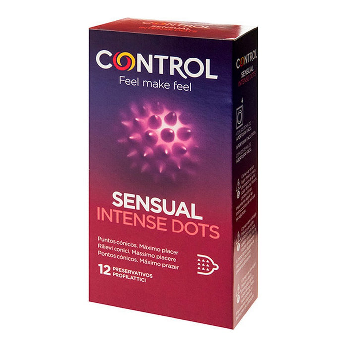 Intense hudkondomer Intense Dots Control (12 uds)