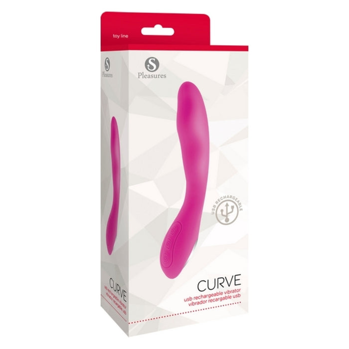 Vibrator S Pleasures Curve Rosa