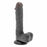 Dildo S Pleasures Don Jon Svart Silikon (18 cm)