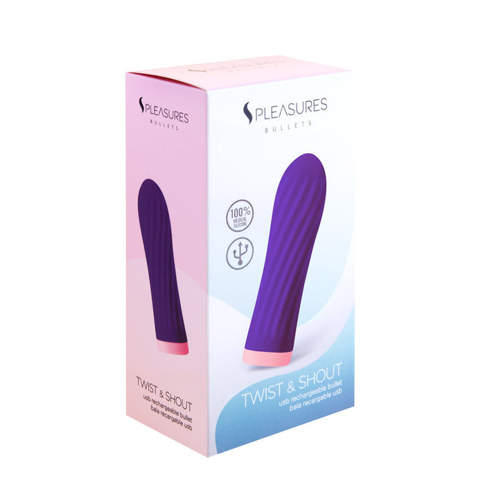 Patronvibrator S Pleasures Purpur (8,5 x 2,5 cm)