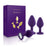 RS - Soaré - Anusproppar, set (3 st. x mörklila) Rianne S 65245