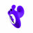 G-punktsvibrator Rave FeelzToys Clitoral & Labia Stimulation Purpur