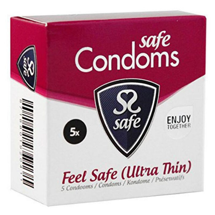 Kondomer Feel Safe, extra tunna (5 st.) Safe 20411