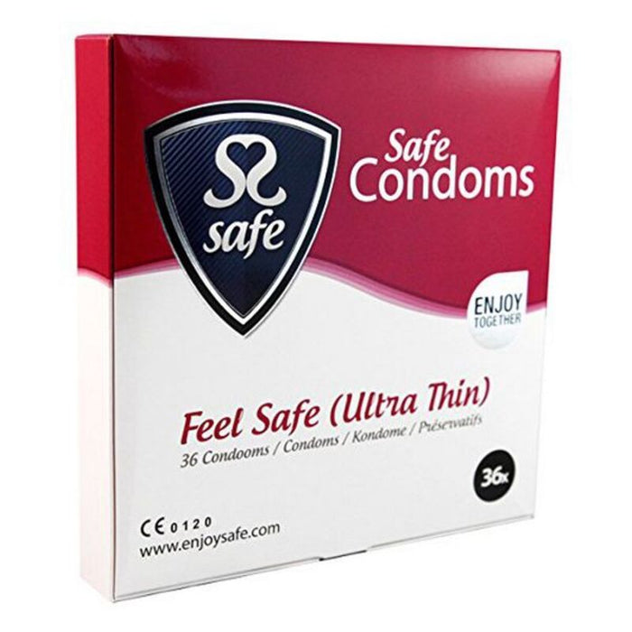 Kondomer Feel Safe, extra tunna (36 st.) Safe 20428