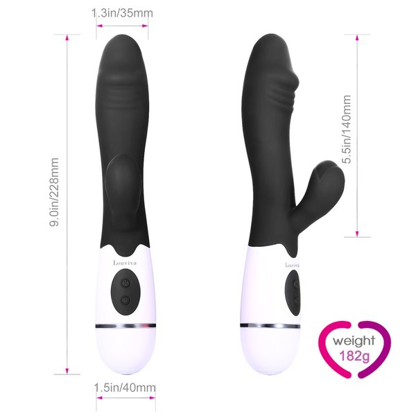Dildo Louviva Loveryoyo Svart (Refurbished A+)