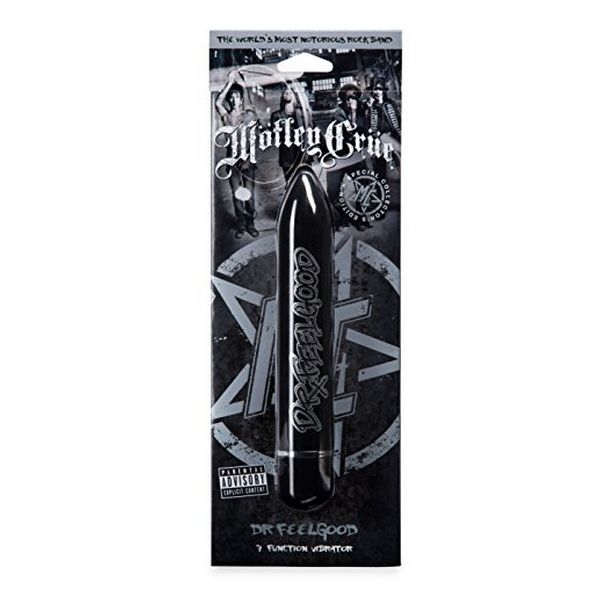 Design Dr Feelgood 7 Function Vibrator Svart Motley Crue MC-62454