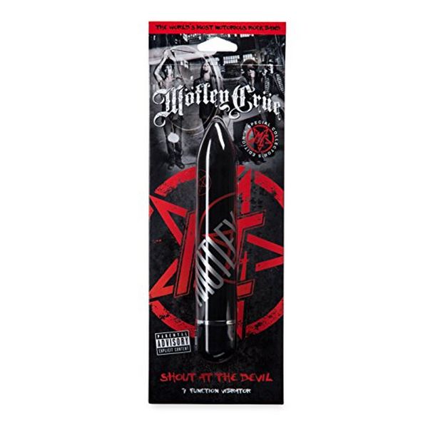 Design Shout at the Devil 7 Function Vibrator Svart Motley Crue MC-62455